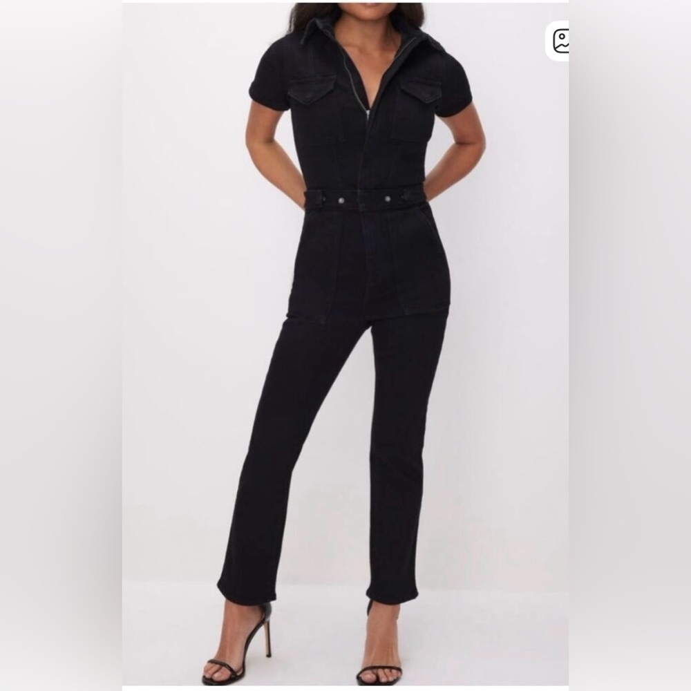 Good American Sexy Black Jumpsuit